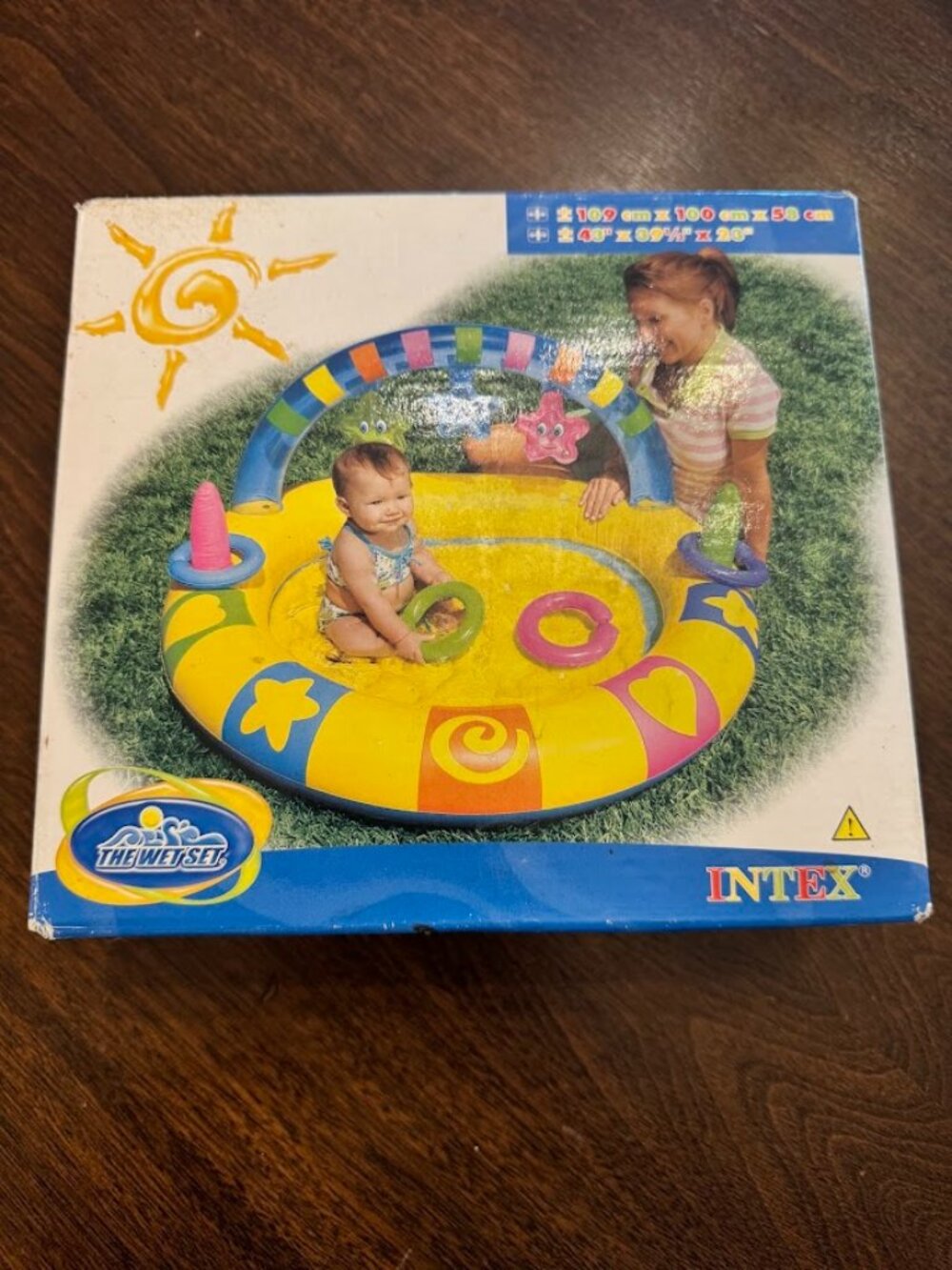Intex Wet Set Baby Inflatable Blow Up Splash Pool Ring Toss